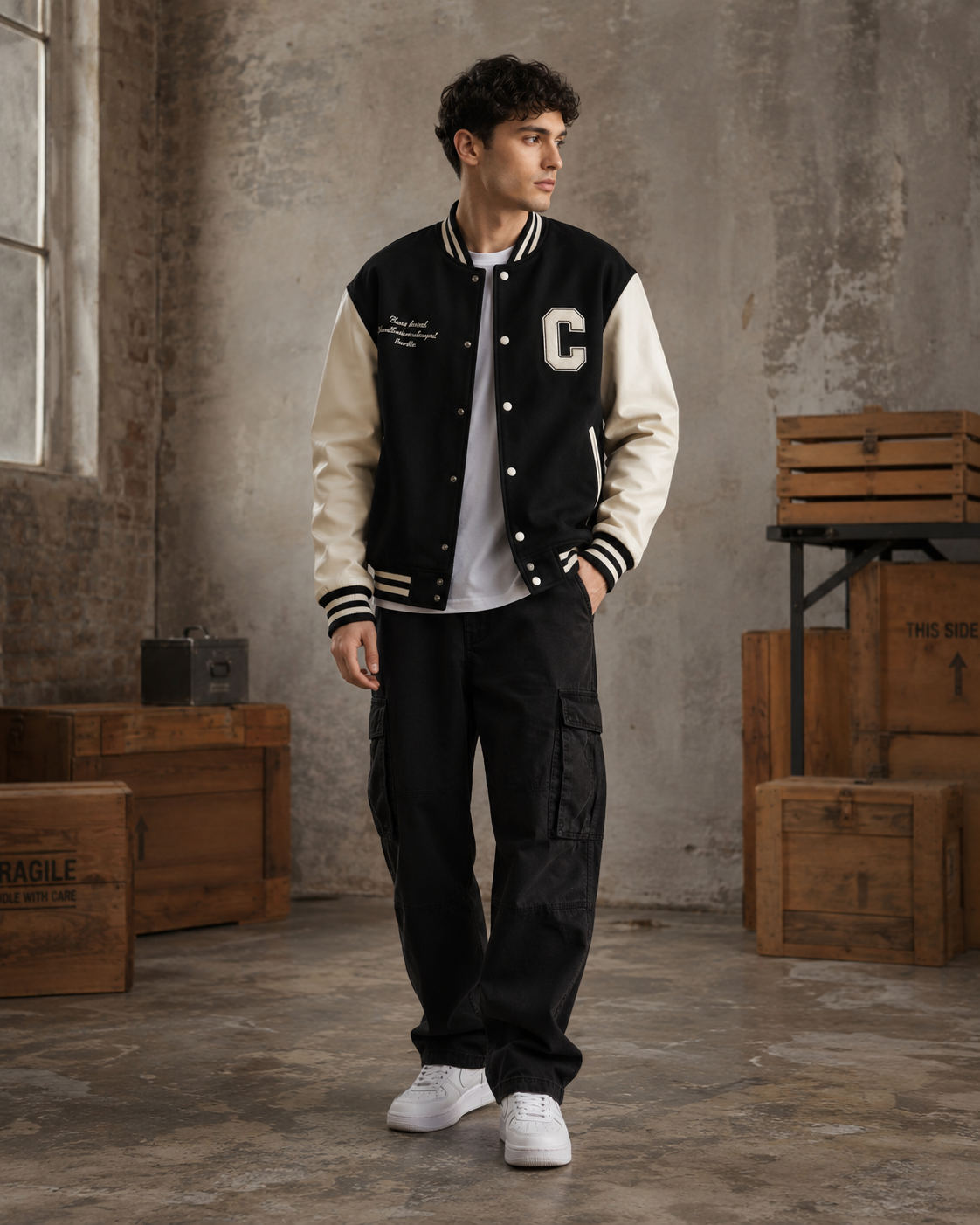All-Leather Varsity Jacket