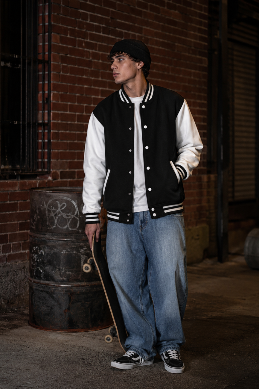 Cropped Varsity Jacket