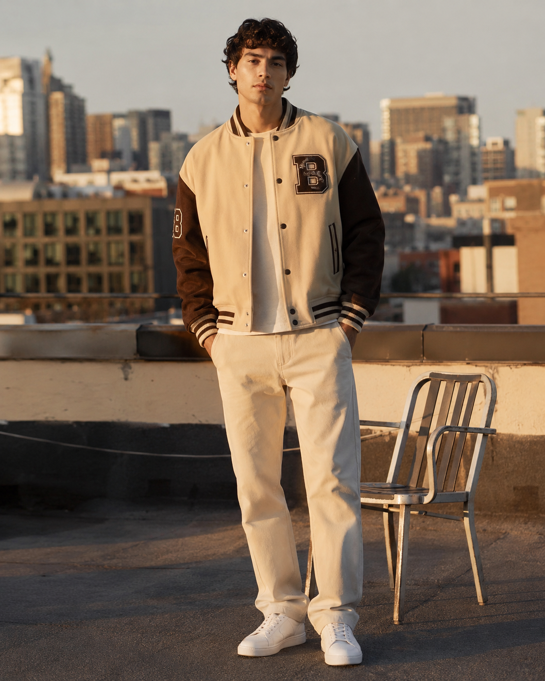 Distressed Varsity Jacket