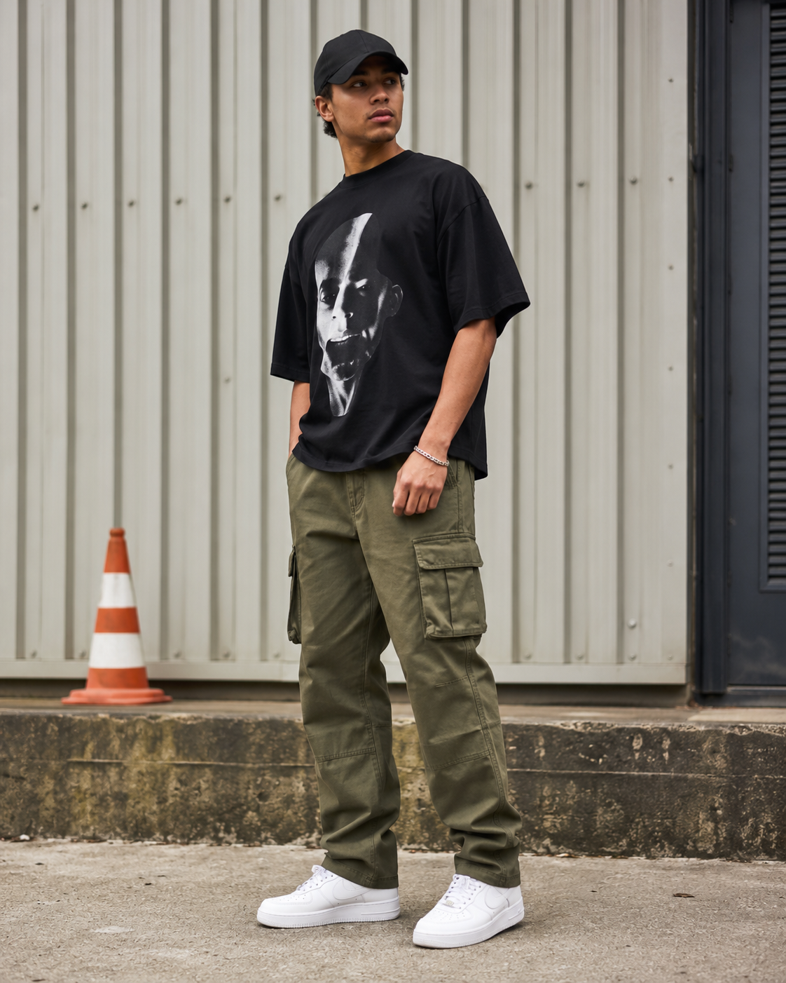 Distressed Cargo Pants