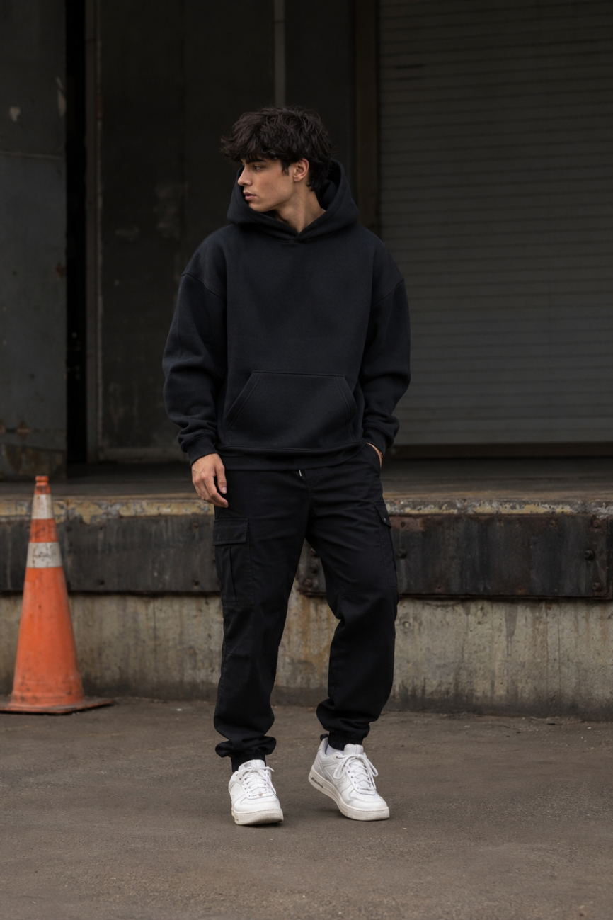 Embroidered Street Hoodie