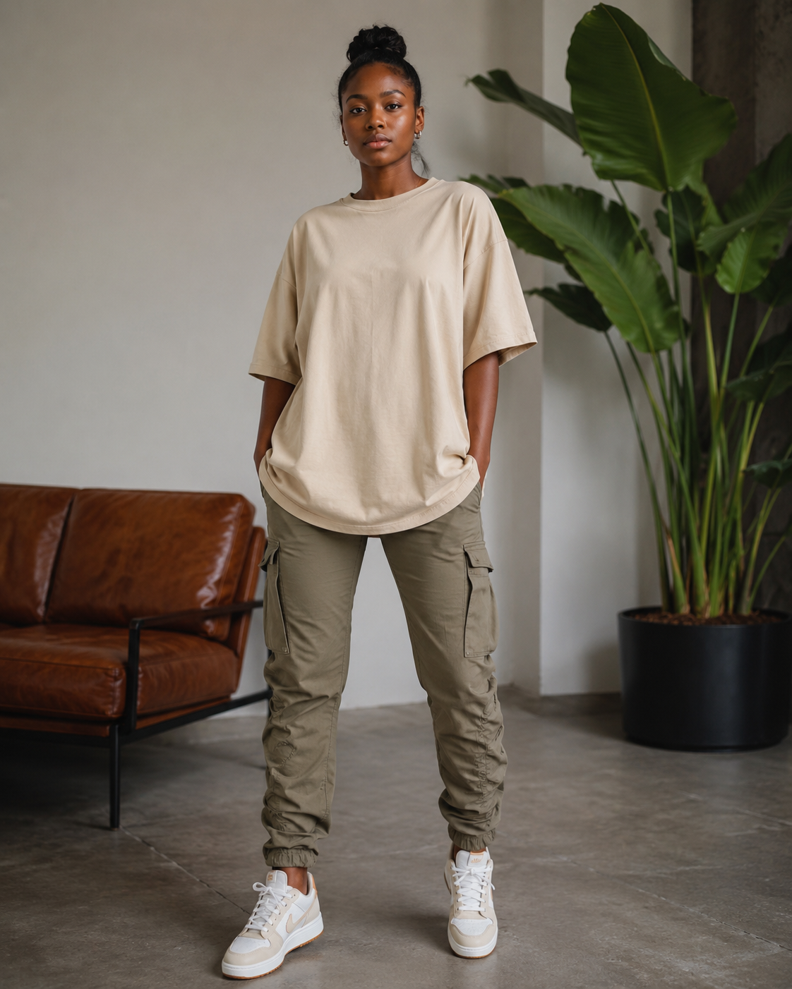 Drop-Shoulder Oversized Tee